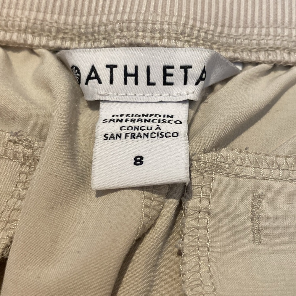 Athleta Brooklyn Ankle Pant Cream Size 8 - Picture 5 of 10